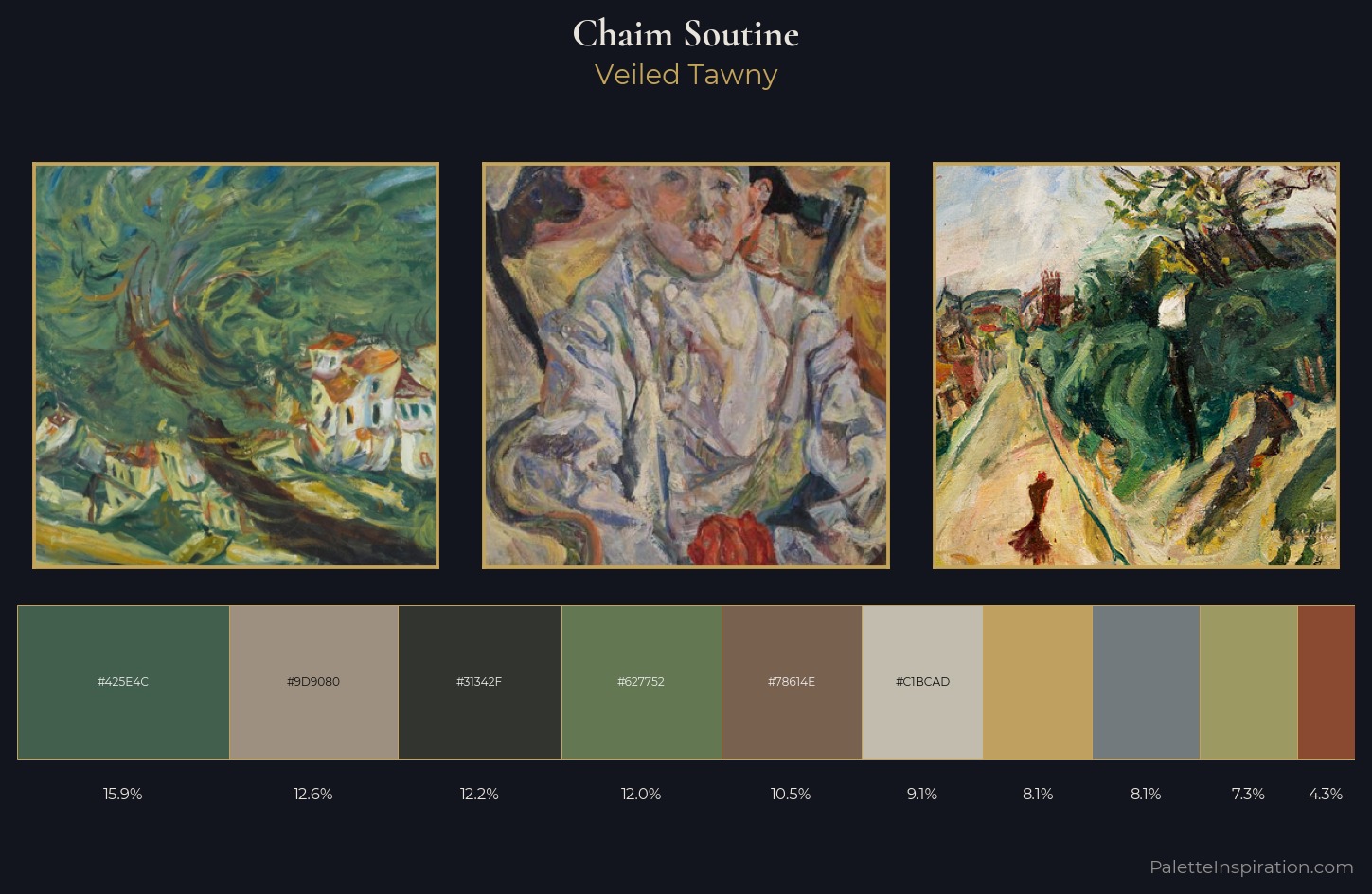 Chaim Soutine Palette 4 — Veiled Tawny