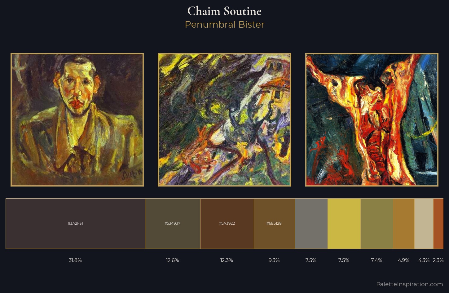 Chaim Soutine Palette 6 — Penumbral Bister