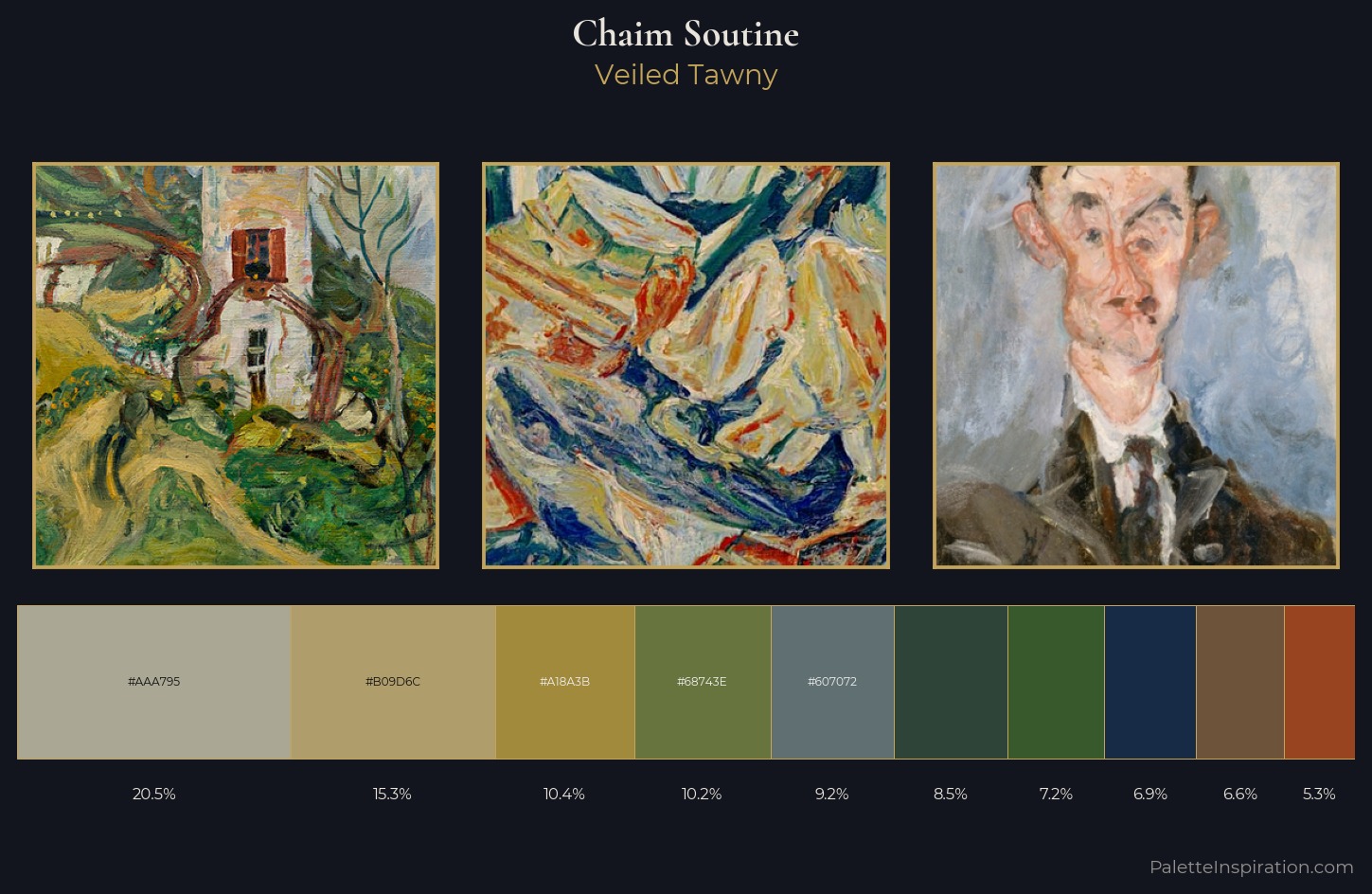 Chaim Soutine Palette 8 — Veiled Tawny