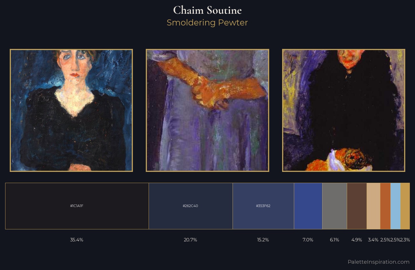 Chaim Soutine Palette 9 — Smoldering Pewter