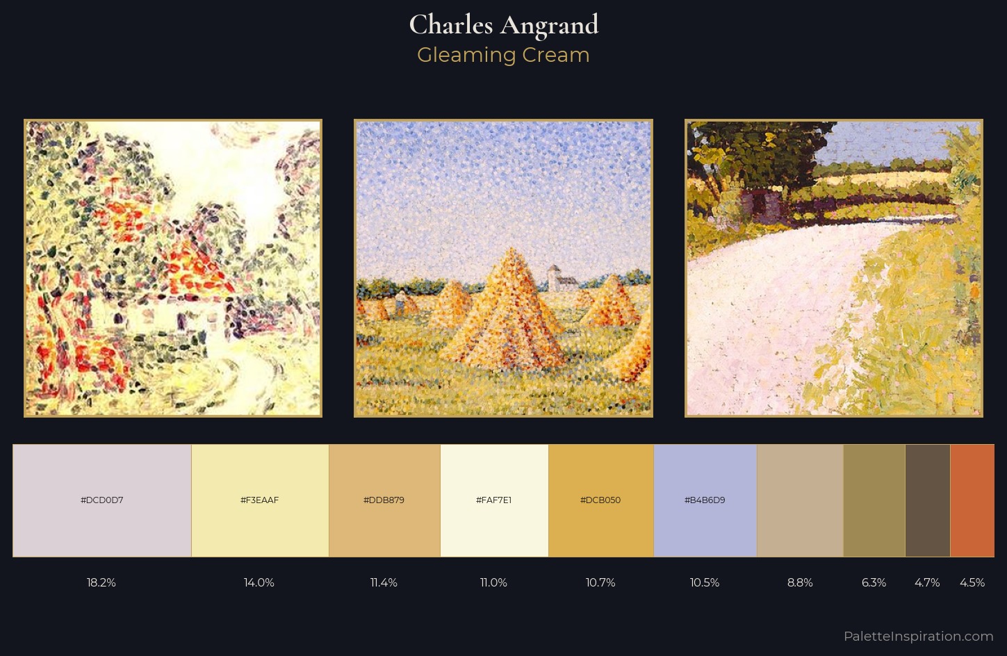 Charles Angrand Palette 1 — Gleaming Cream
