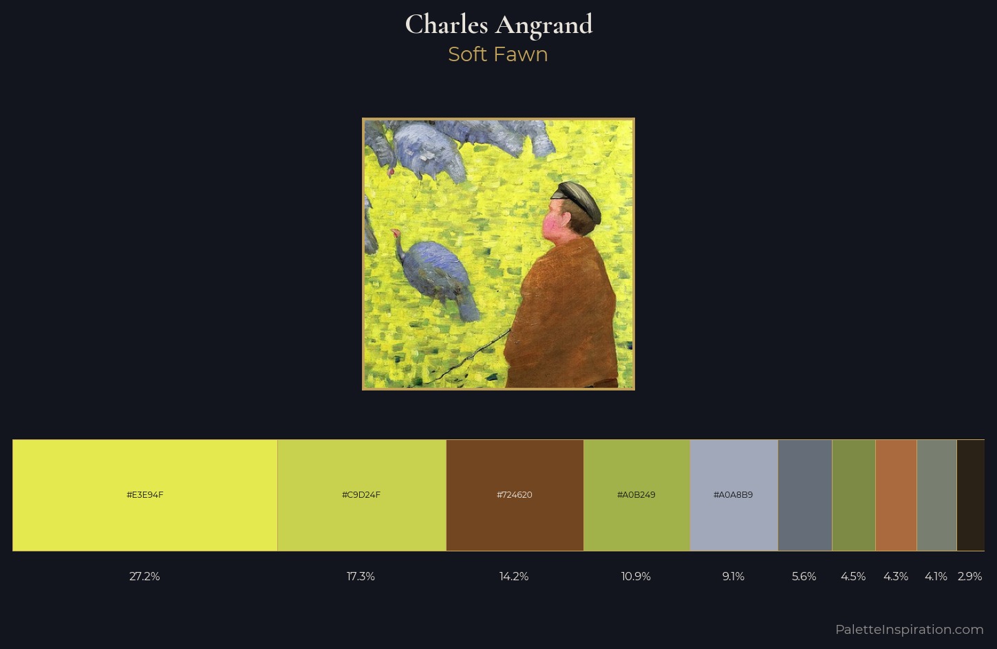 Charles Angrand Palette 3 — Soft Fawn