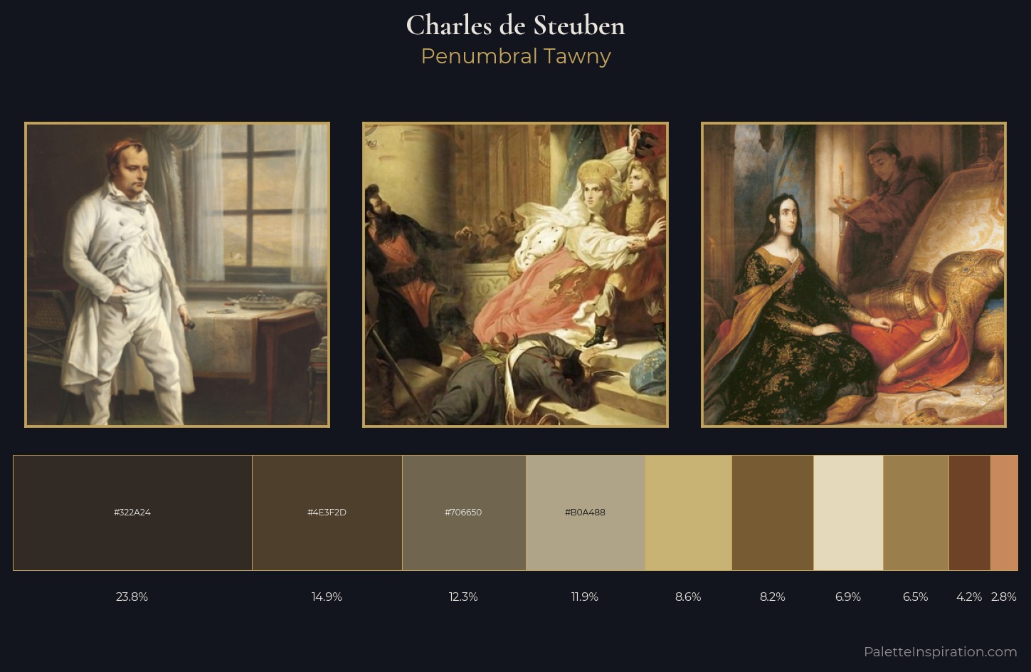 Charles de Steuben Palette 2 — Veiled Tawny