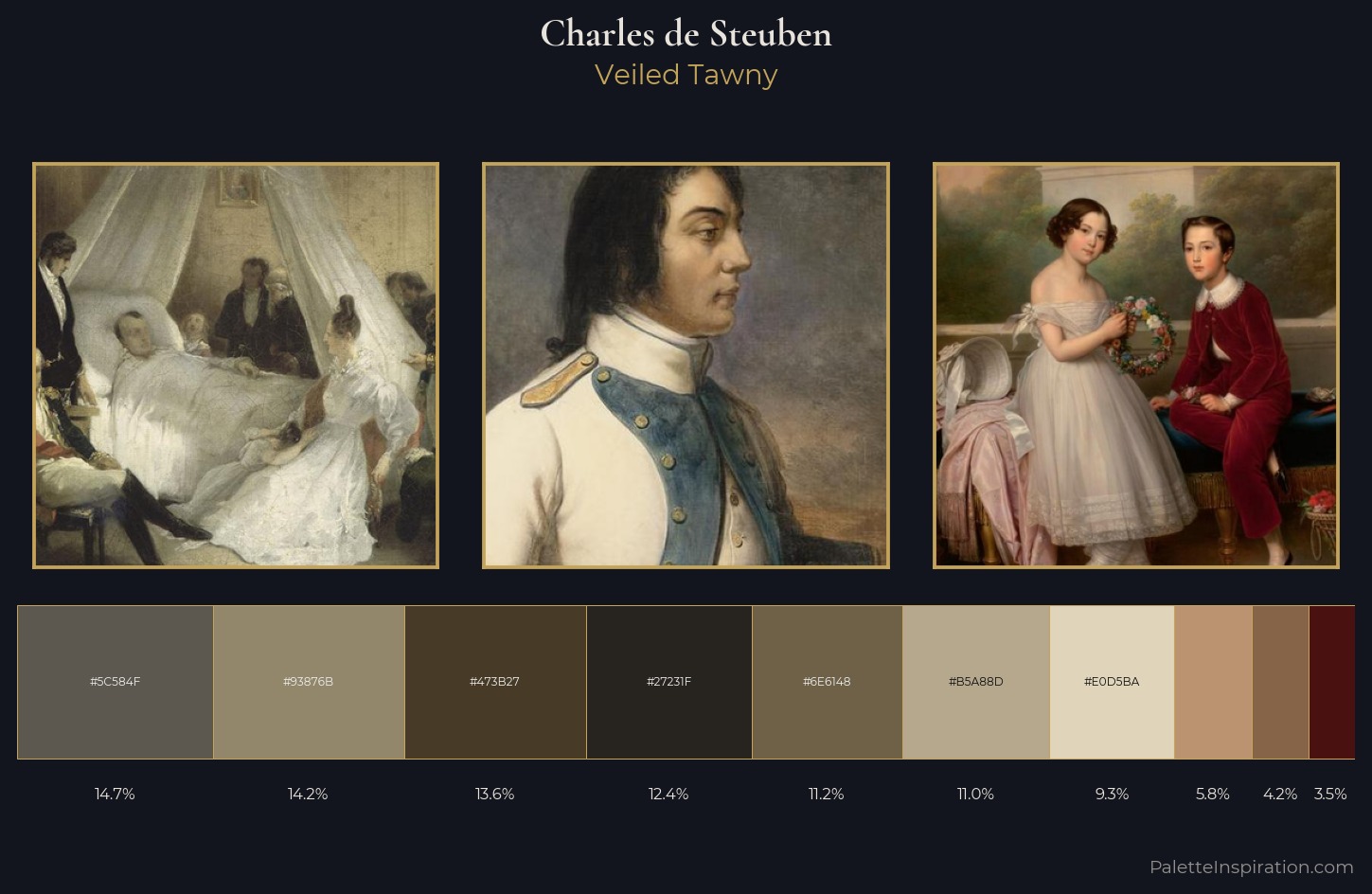 Charles de Steuben Palette 5 — Veiled Tawny