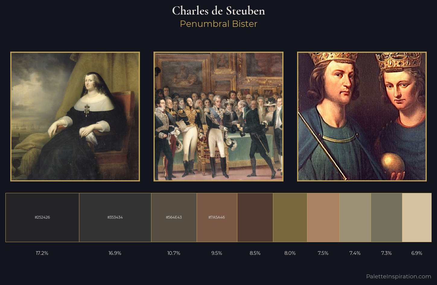Charles de Steuben Palette 6 — Penumbral Bister