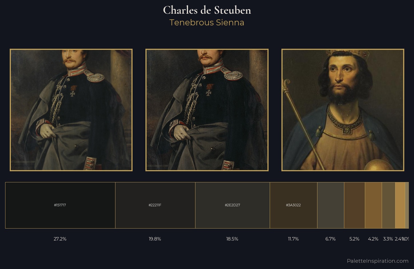 Charles de Steuben Palette 8 — Tenebrous Sienna