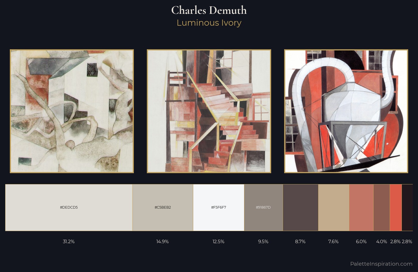 Charles Demuth Palette 1 — Luminous Ivory