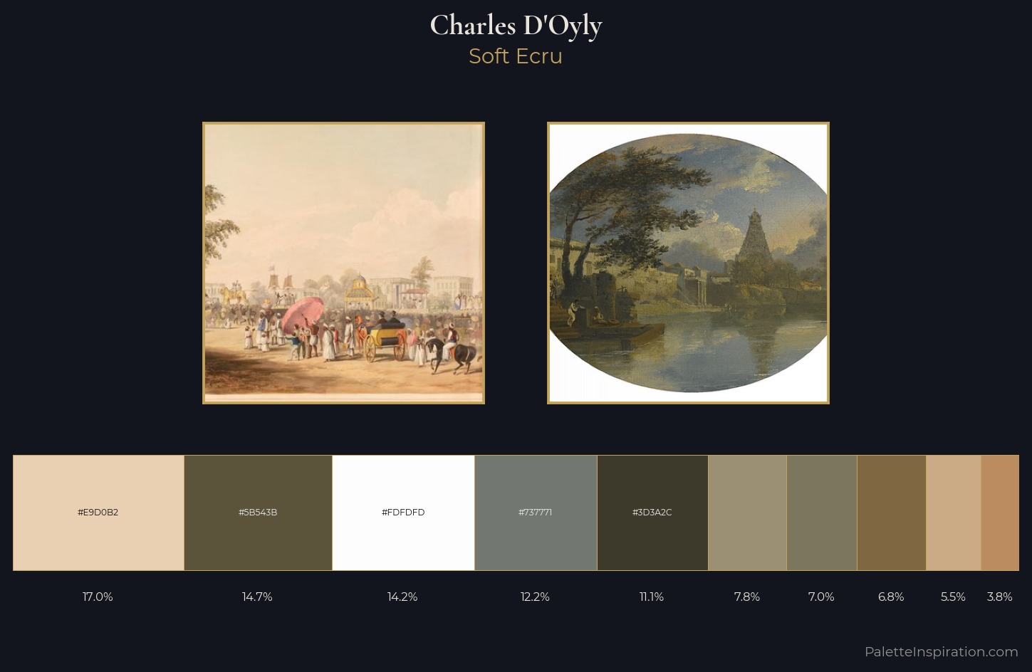Charles D'Oyly Palette 2 — Soft Ecru