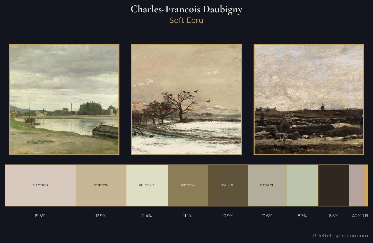 Charles-Francois Daubigny Palette 1 — Soft Ecru