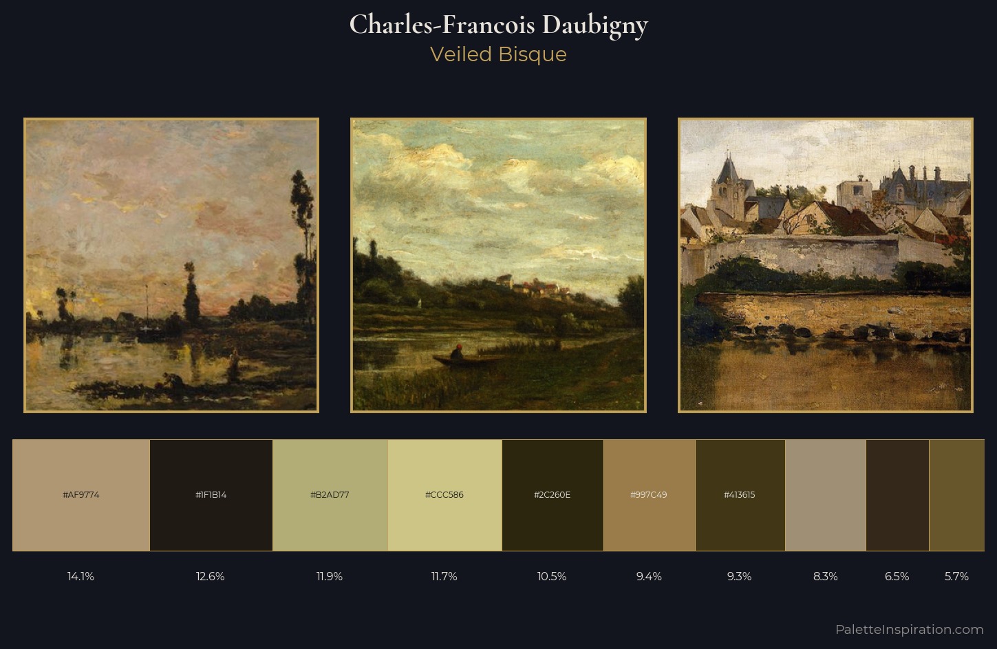 Charles-Francois Daubigny Palette 9 — Veiled Bisque