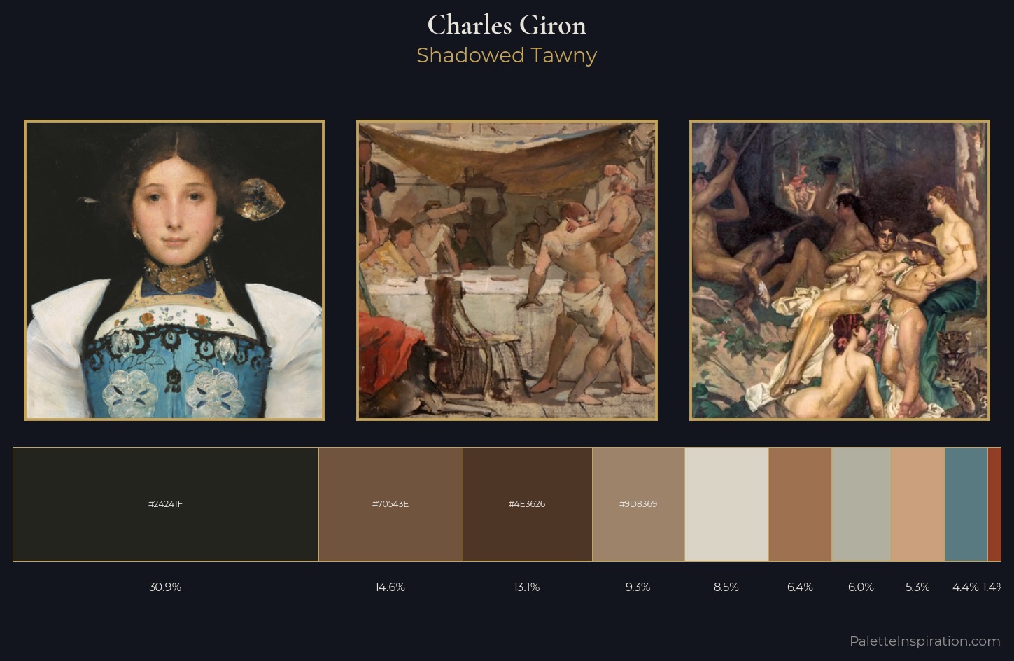 Charles Giron Palette 2 — Shadowed Tawny