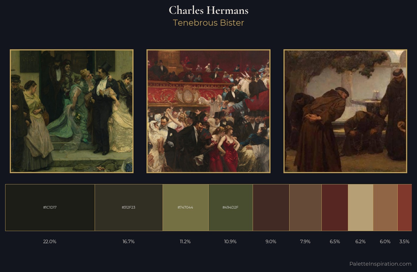 Charles Hermans Palette 6 — Tenebrous Bister