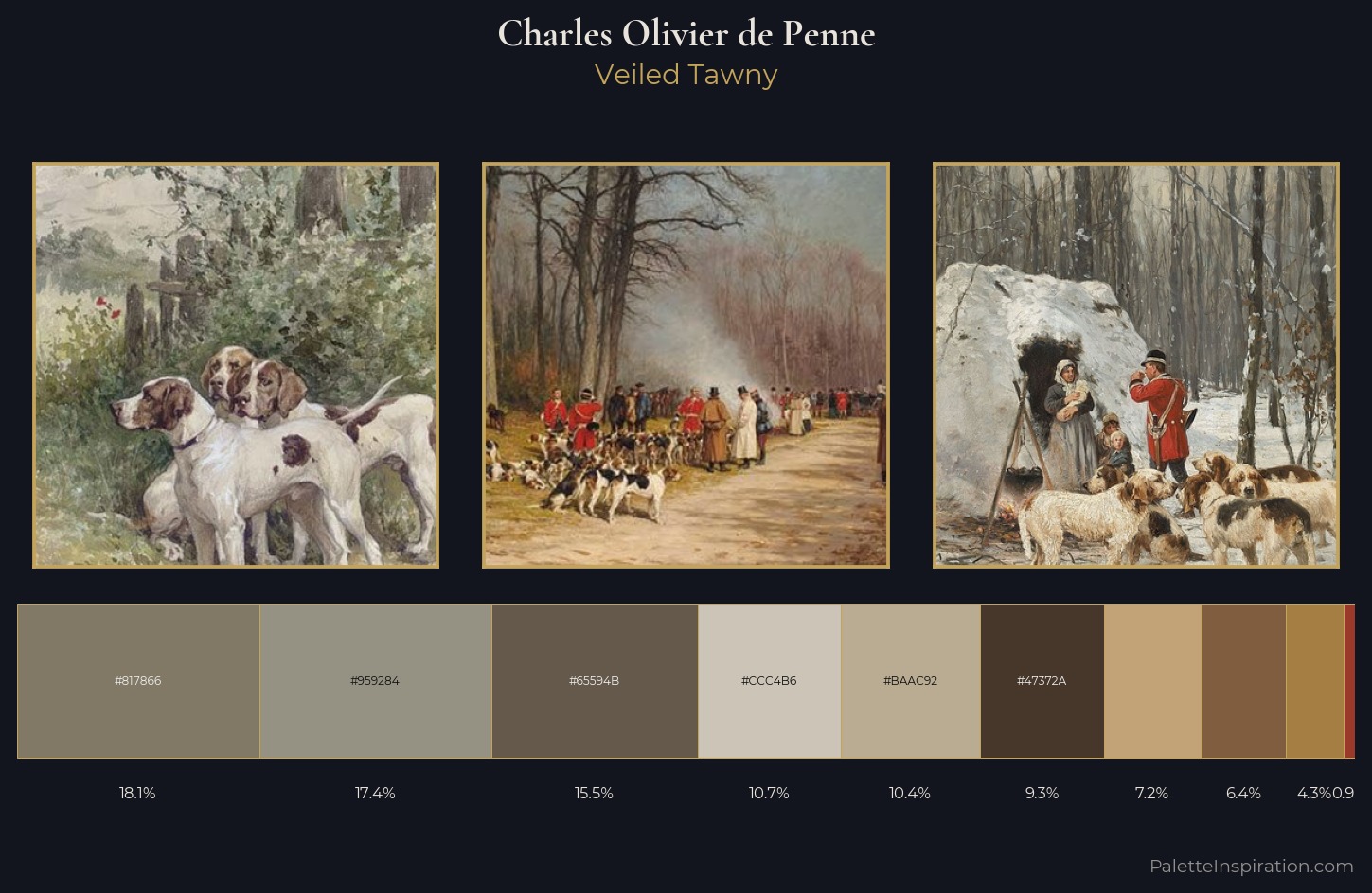 Charles Olivier de Penne Palette 1 — Veiled Tawny