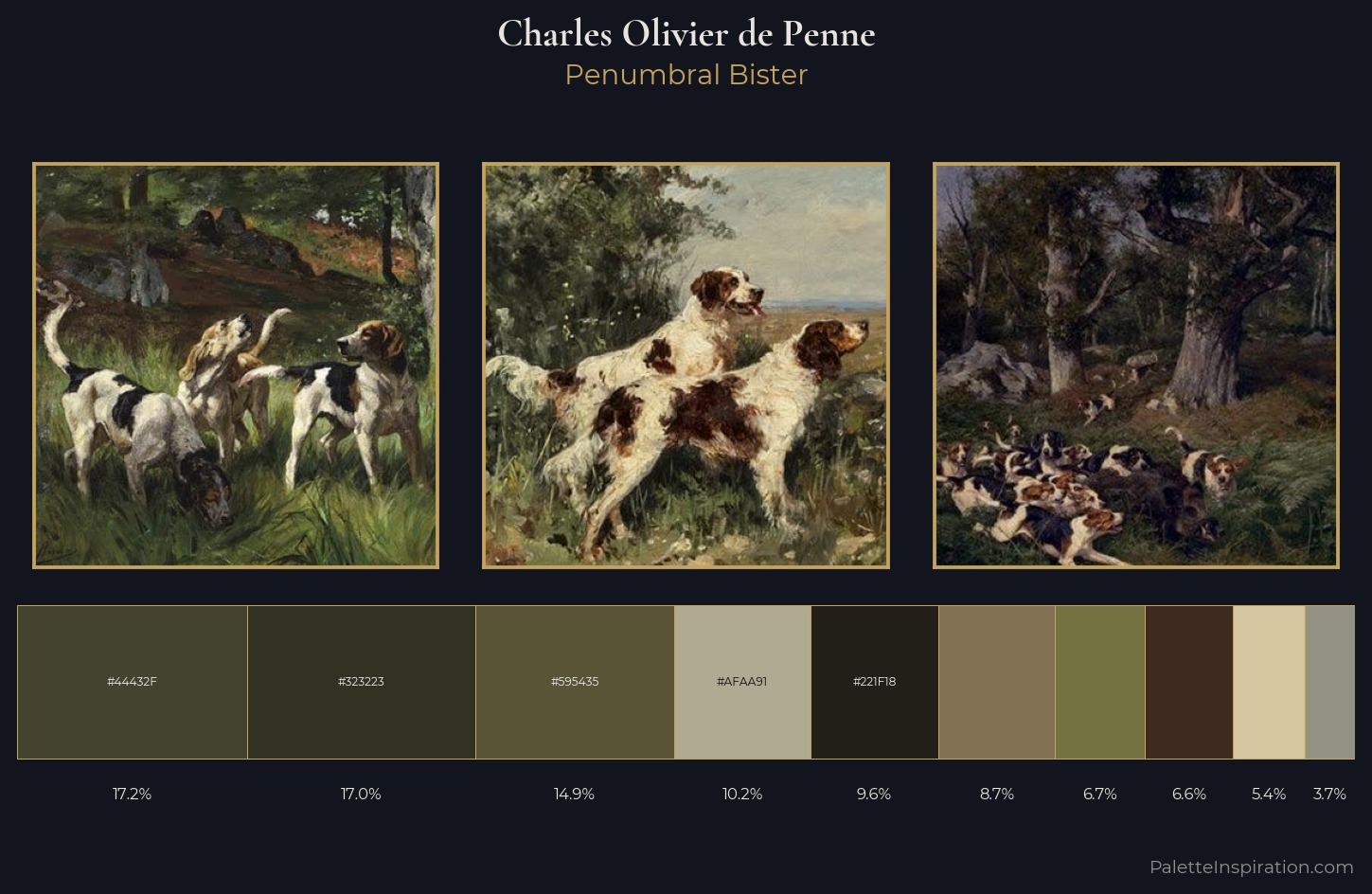 Charles Olivier de Penne Palette 5 — Penumbral Bister