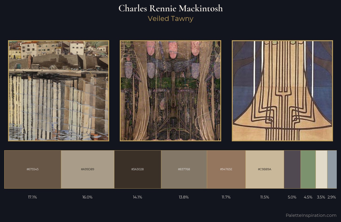 Charles Rennie Mackintosh Palette 6 — Veiled Tawny