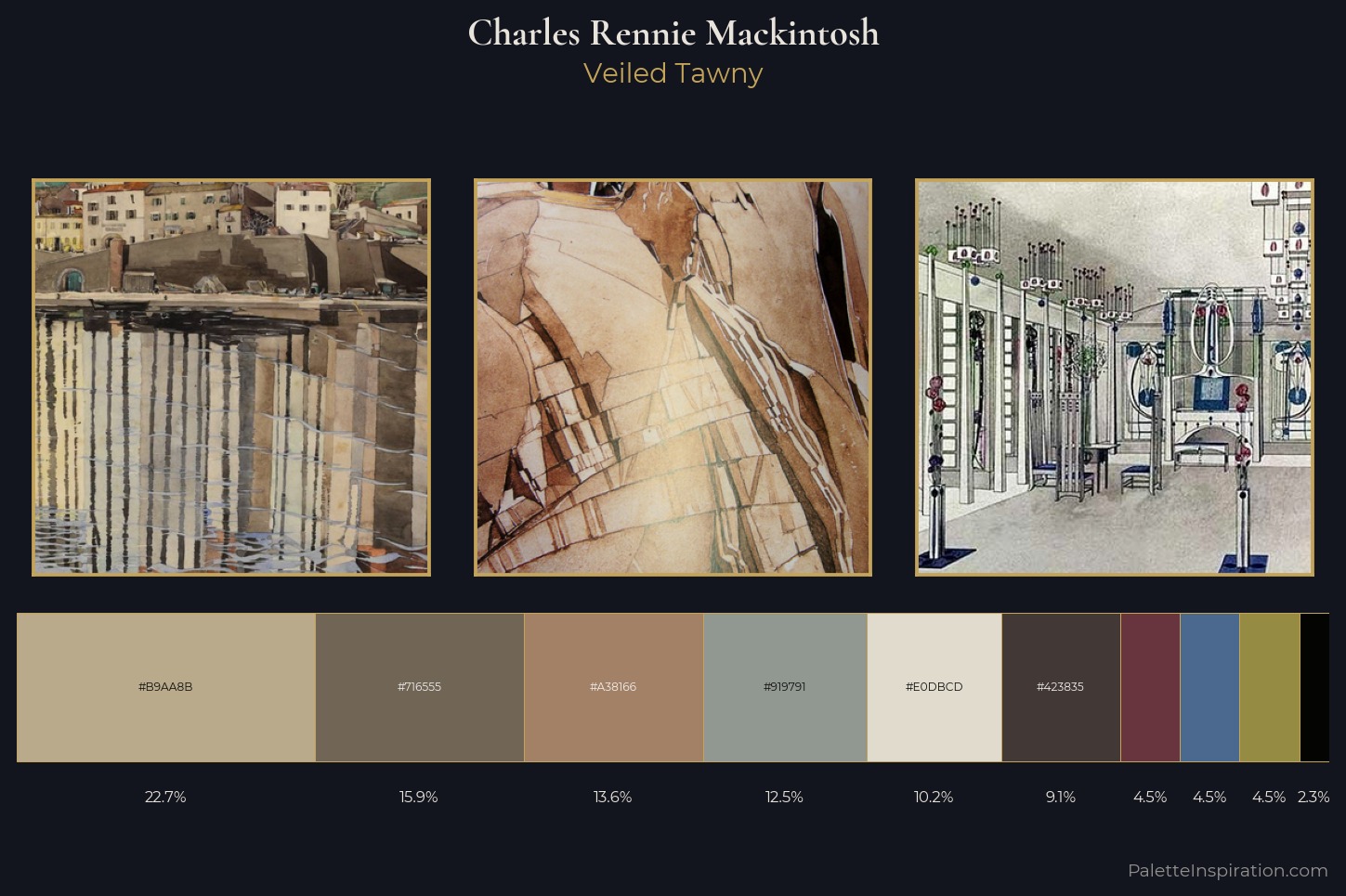 Charles Rennie Mackintosh Master Palette — Veiled Tawny
