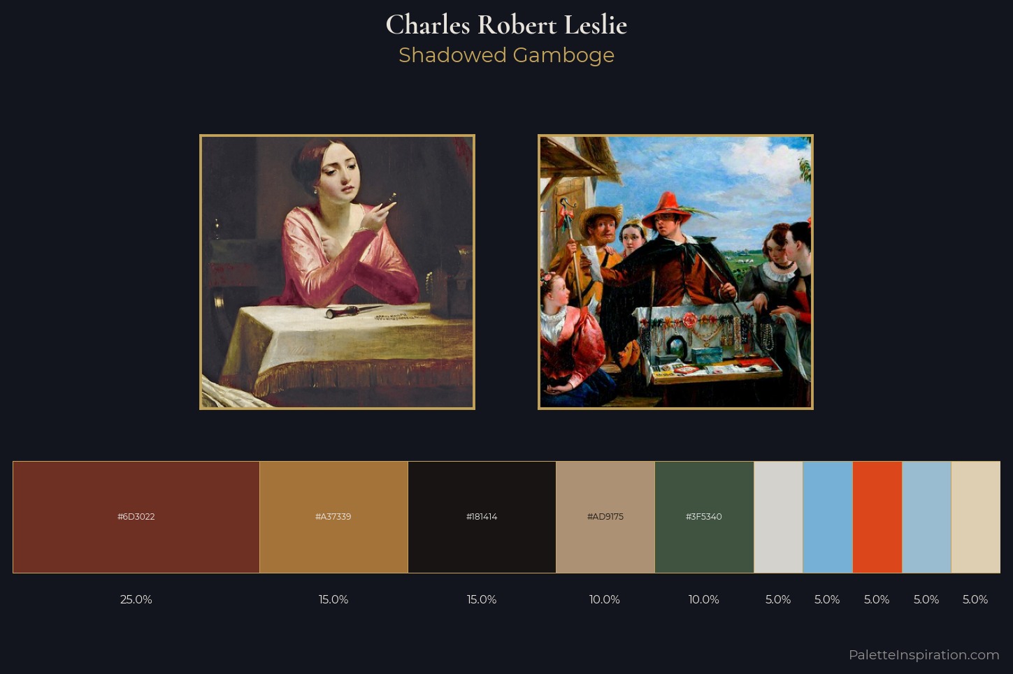 Charles Robert Leslie Master Palette — Shadowed Gamboge