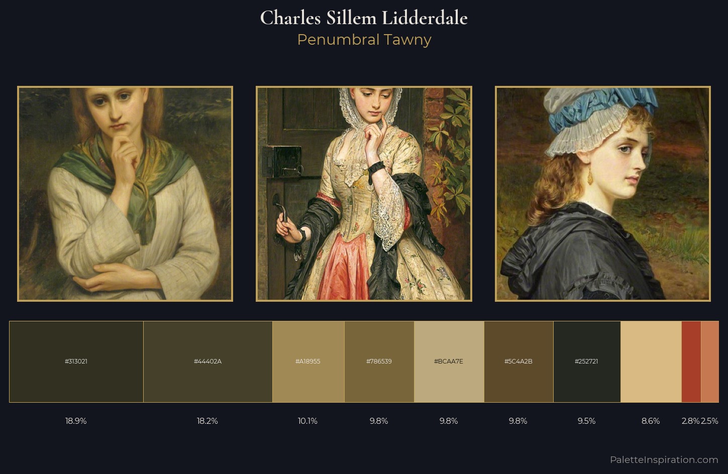 Charles Sillem Lidderdale Palette 2 — Penumbral Tawny
