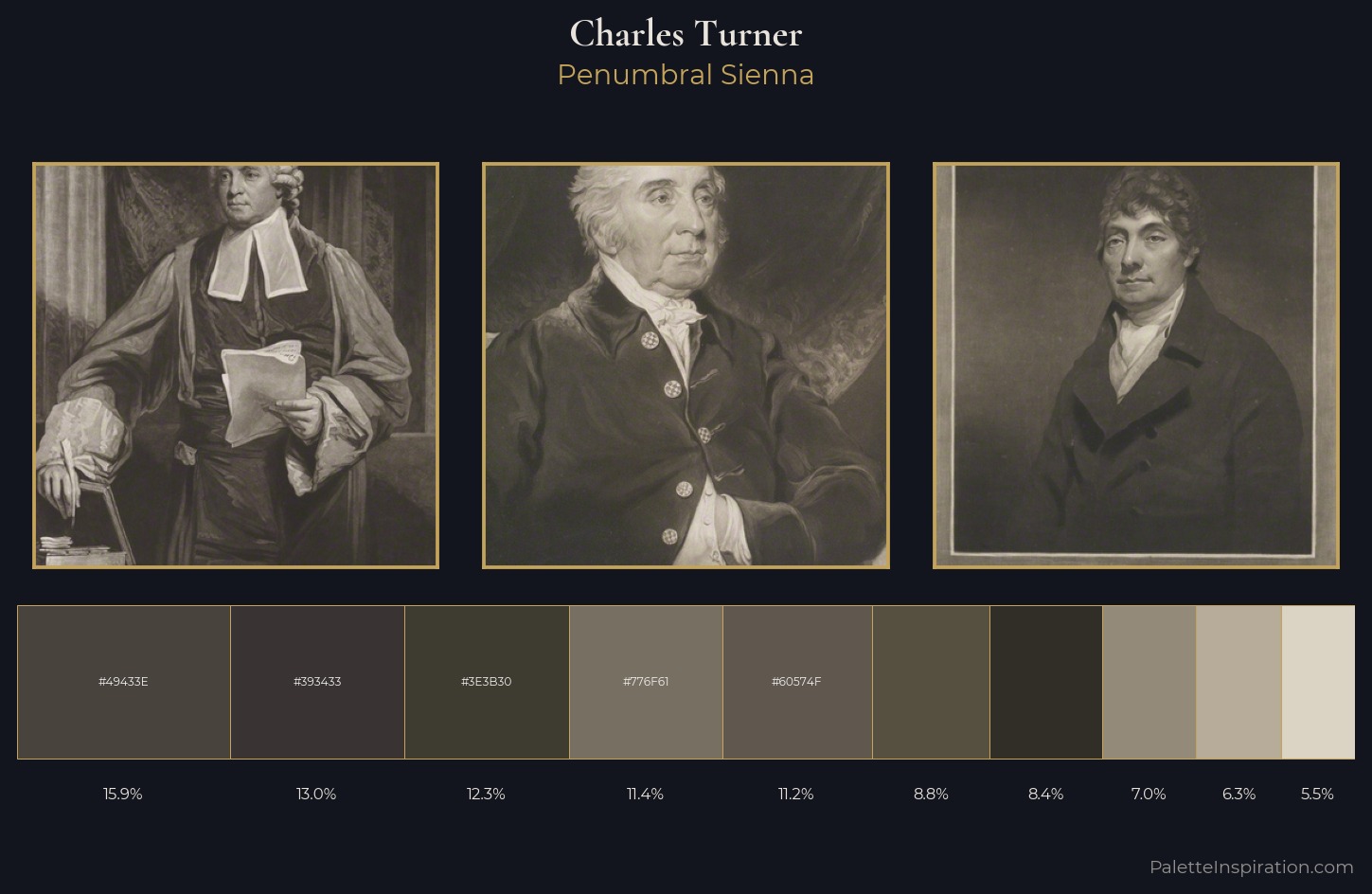 Charles Turner Palette 13 — Penumbral Sienna
