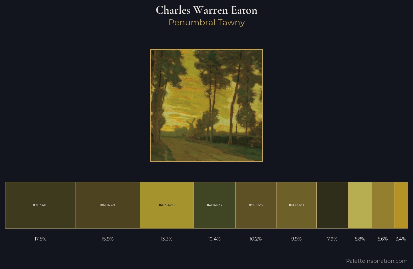 Charles Warren Eaton Palette 2 — Penumbral Tawny