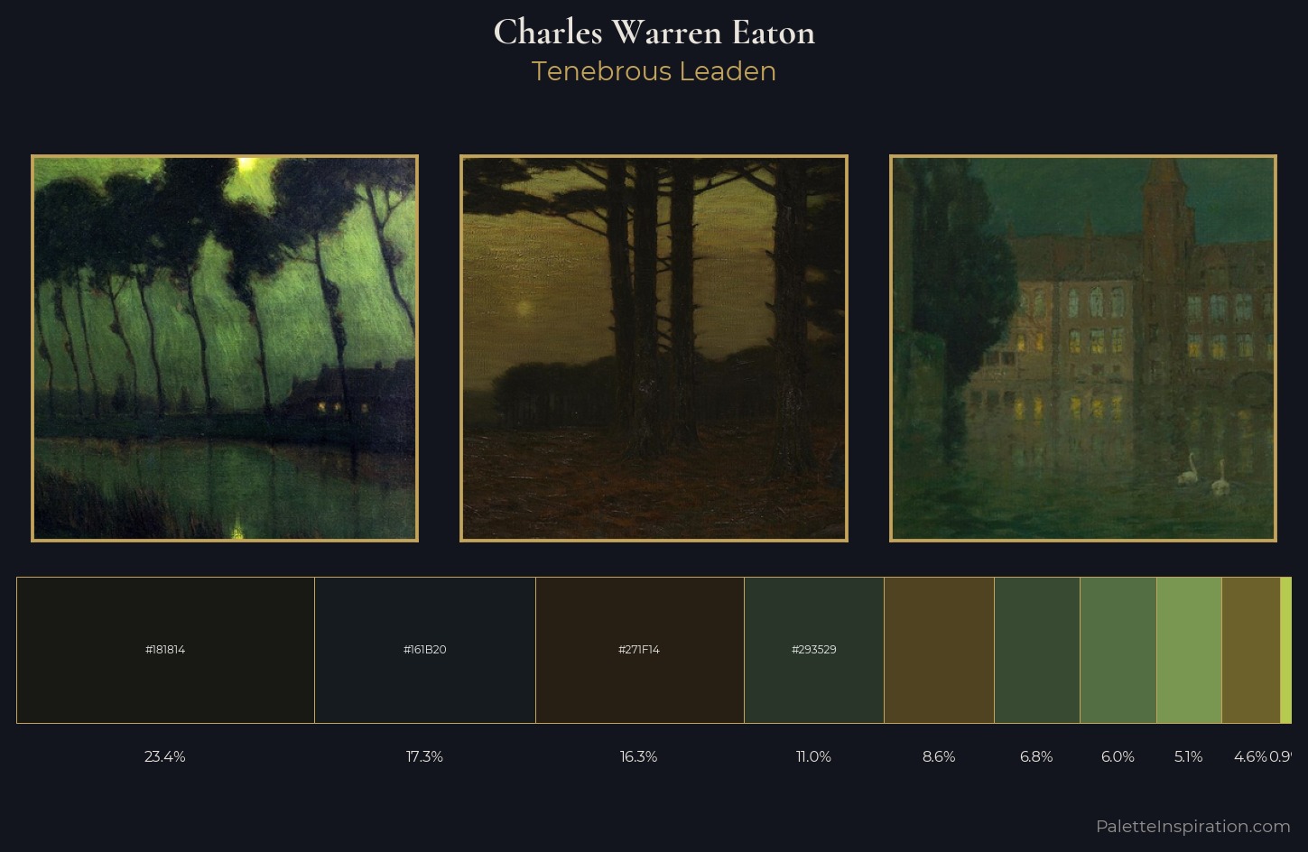Charles Warren Eaton Palette 5 — Tenebrous Leaden