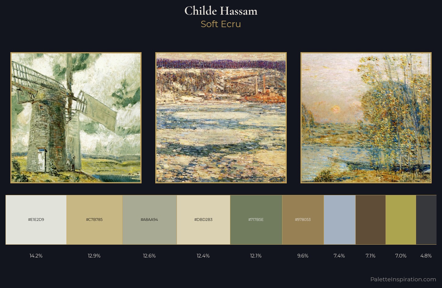 Childe Hassam Palette 2 — Soft Ecru