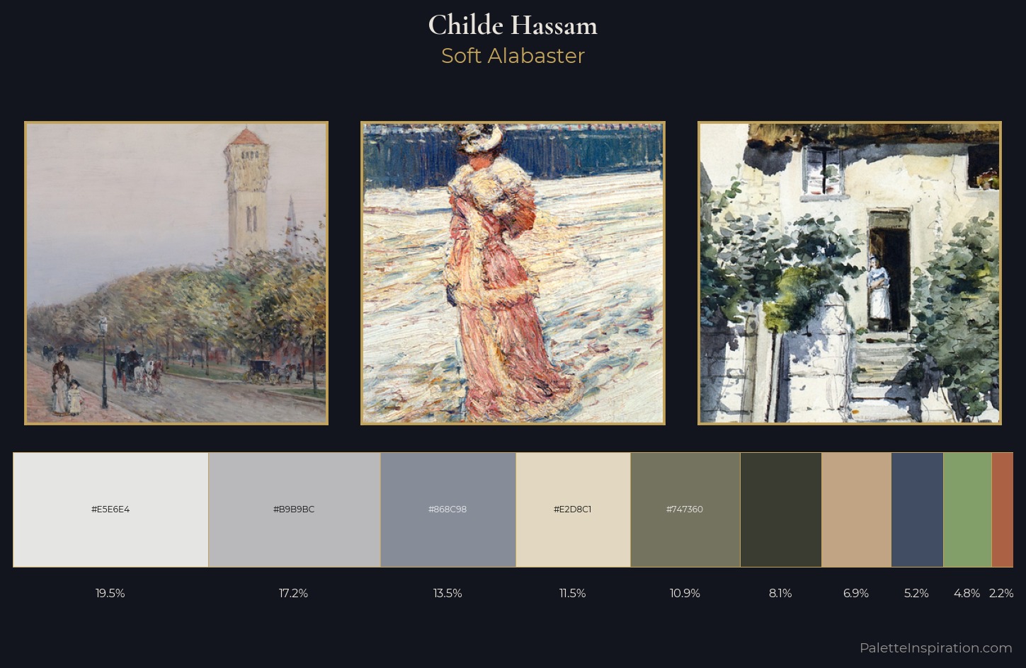 Childe Hassam Palette 6 — Soft Alabaster