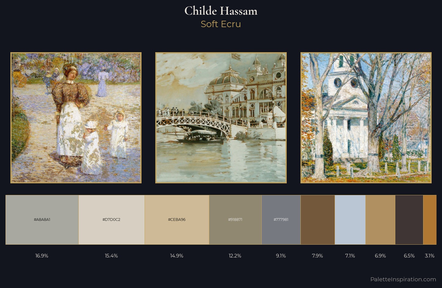 Childe Hassam Palette 7 — Soft Ecru
