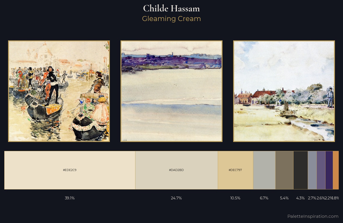 Childe Hassam Palette 8 — Gleaming Cream