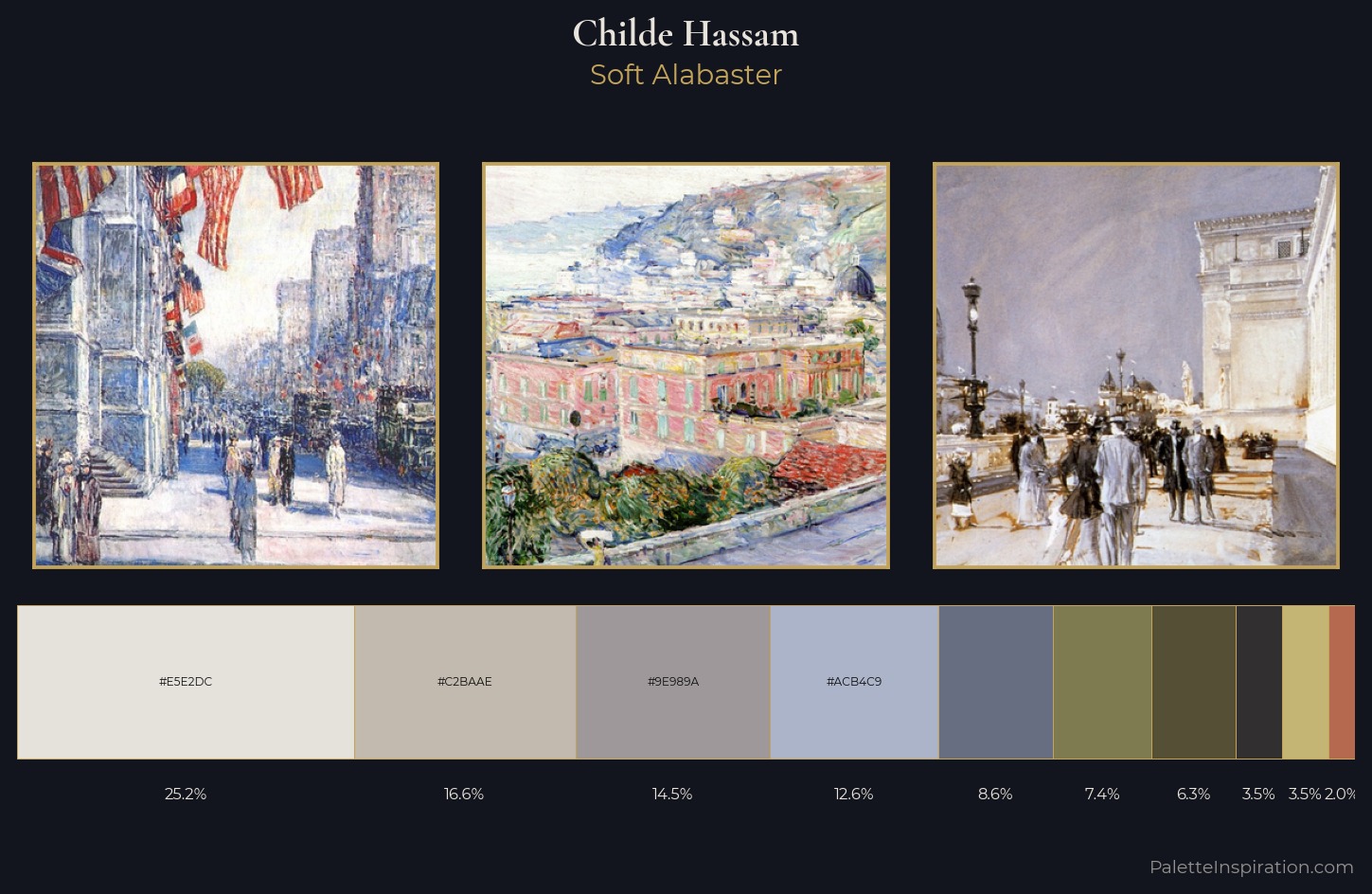 Childe Hassam Palette 10 — Soft Alabaster