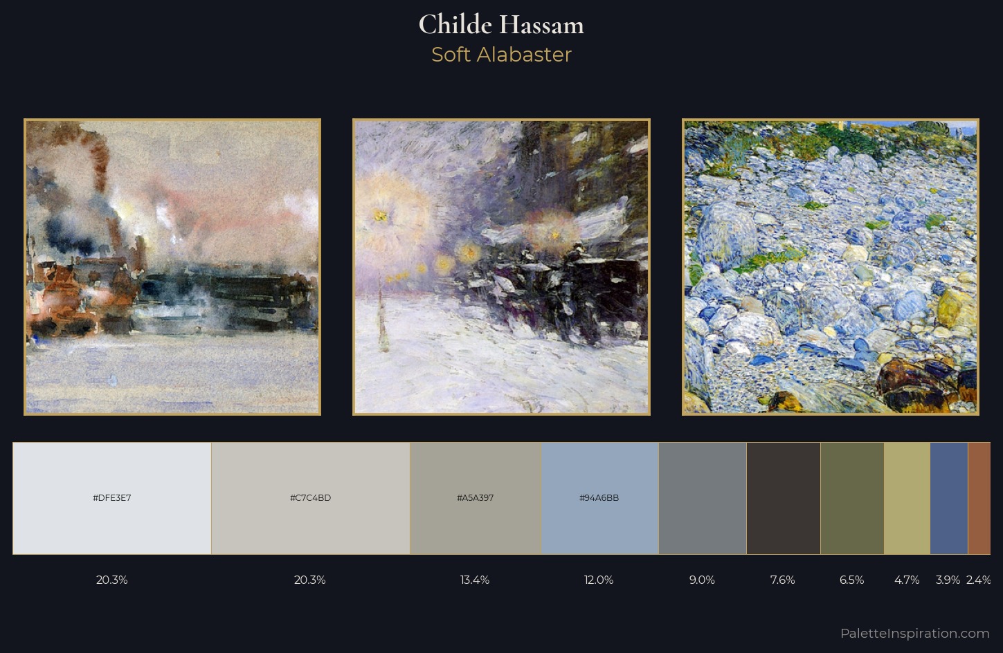 Childe Hassam Palette 11 — Soft Alabaster