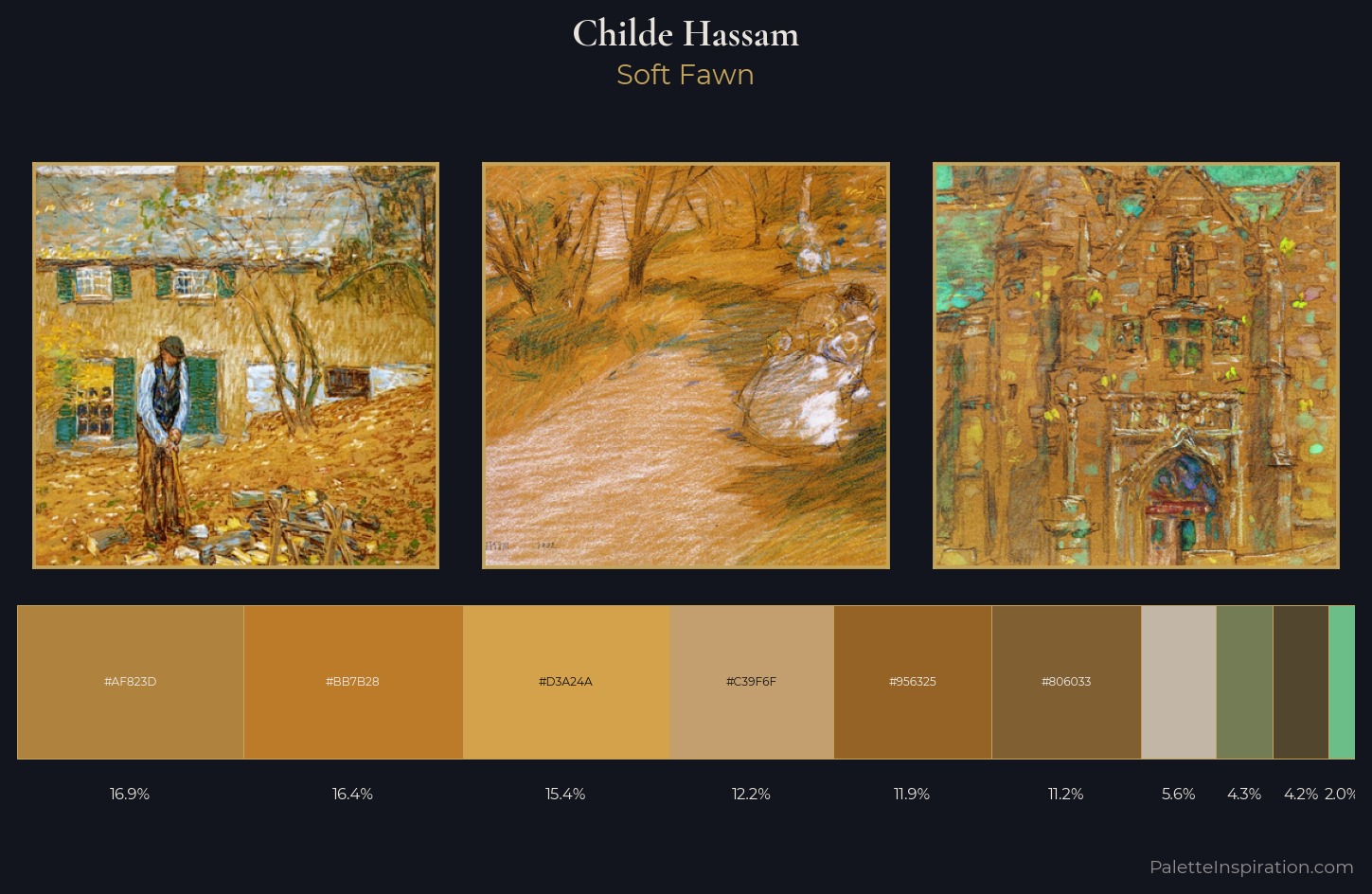 Childe Hassam Palette 12 — Soft Fawn
