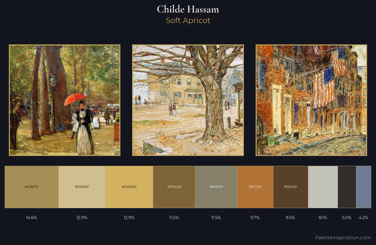 Childe Hassam Palette 17 — Soft Apricot