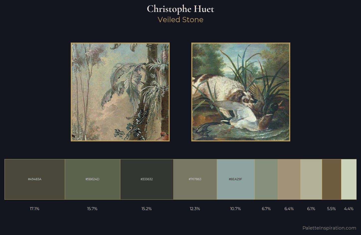 Christophe Huet Palette 1 — Veiled Stone