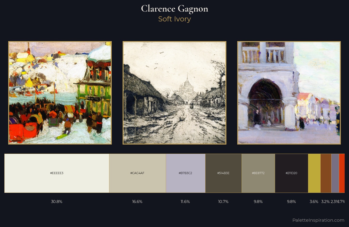 Clarence Gagnon Palette 6 — Soft Ivory
