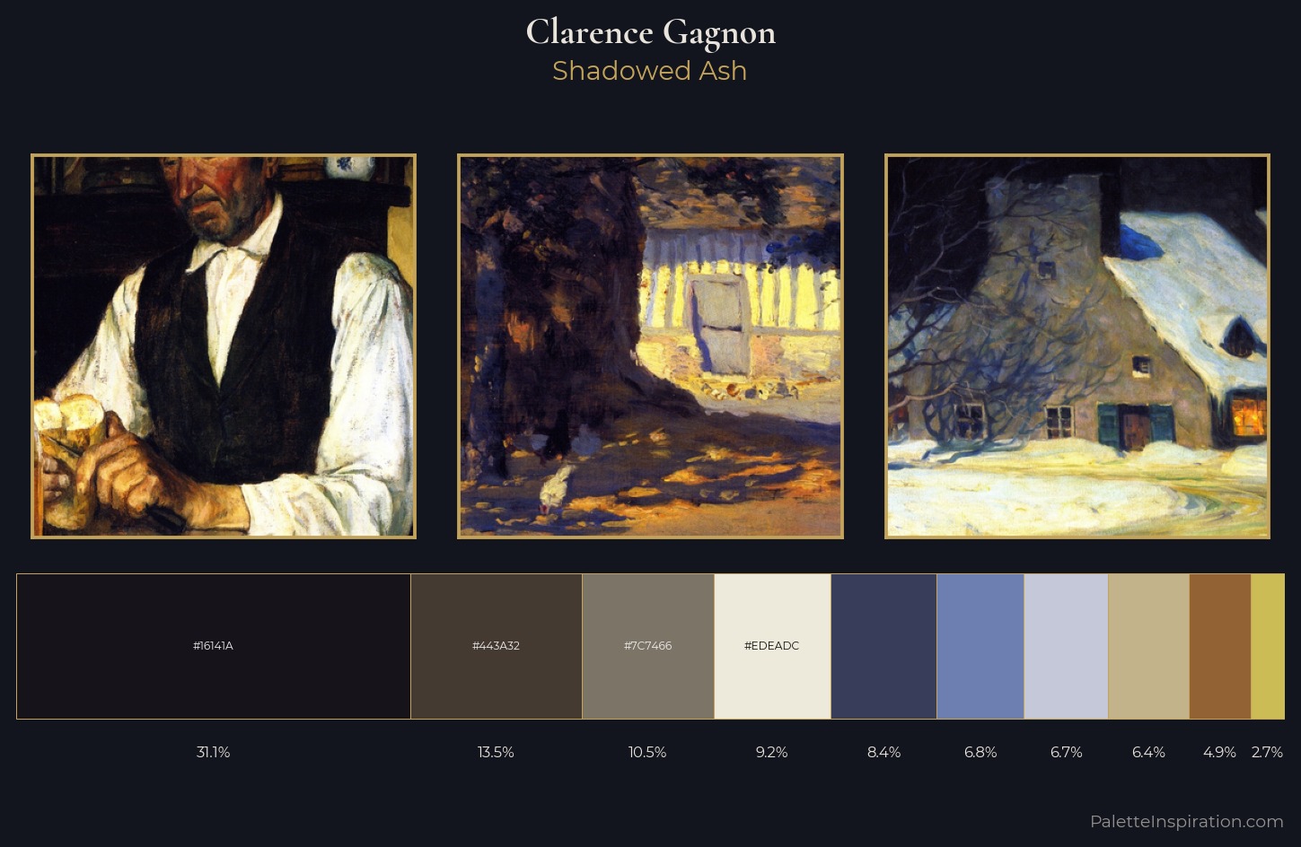 Clarence Gagnon Palette 8 — Shadowed Ash