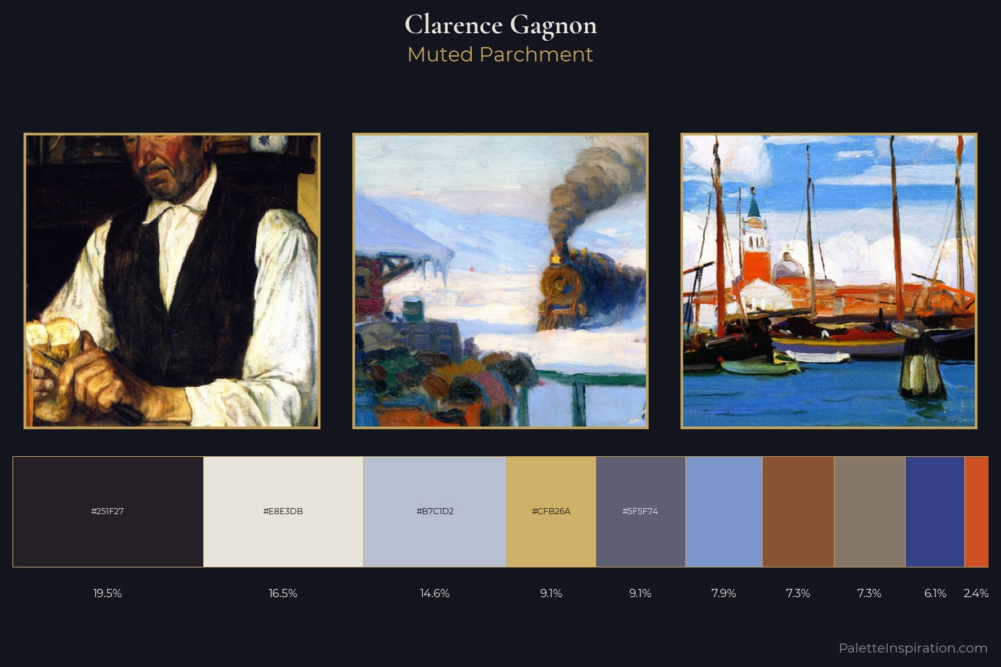 Clarence Gagnon Master Palette — Muted Parchment