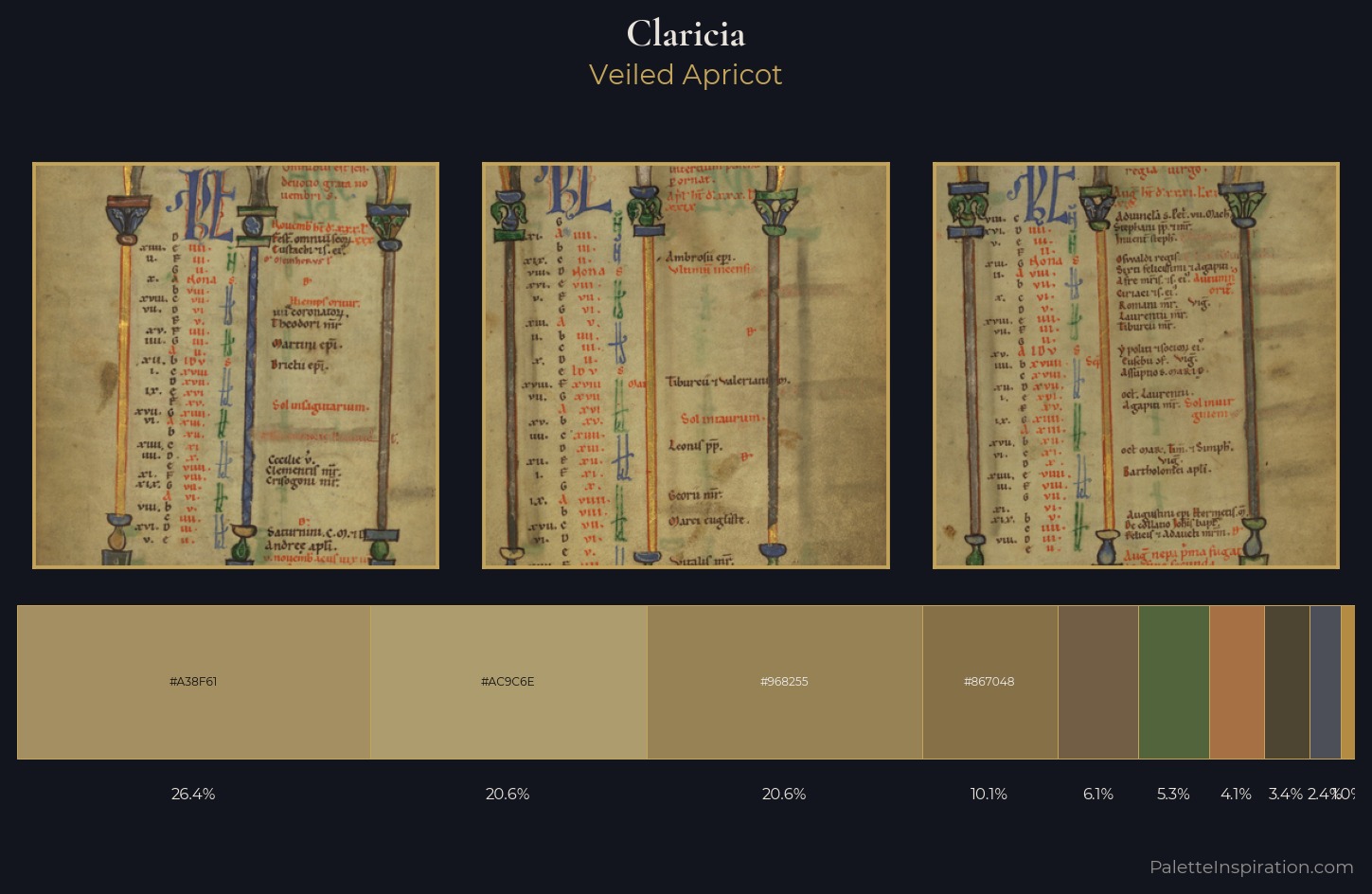 Claricia Palette 1 — Veiled Apricot