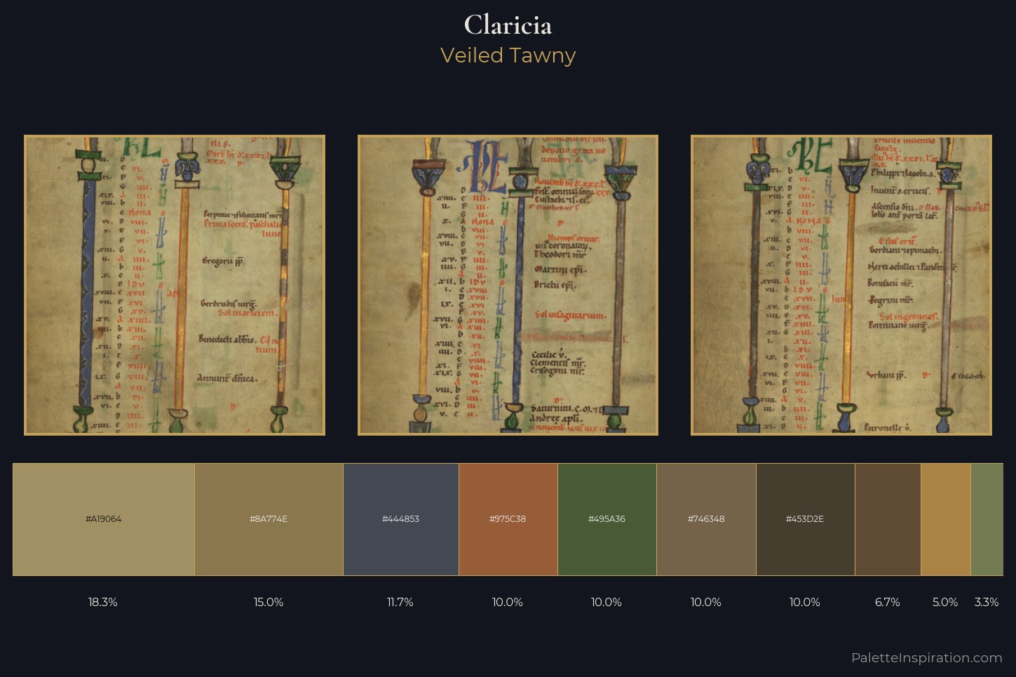 Claricia Master Palette — Veiled Tawny