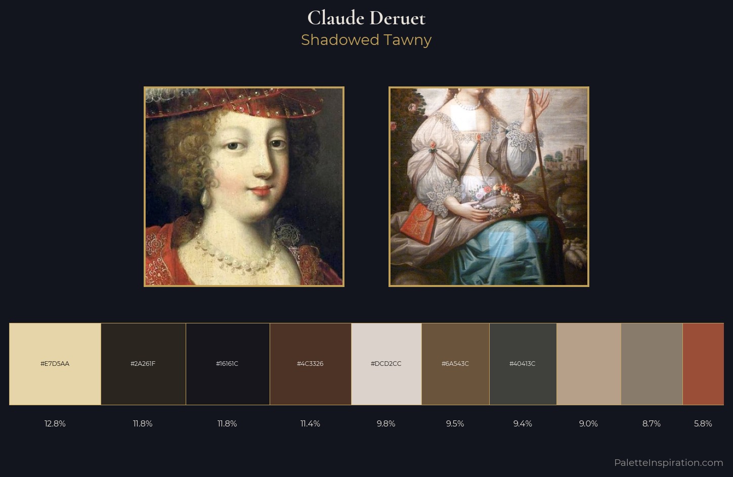 Claude Deruet Palette 3 — Shadowed Tawny