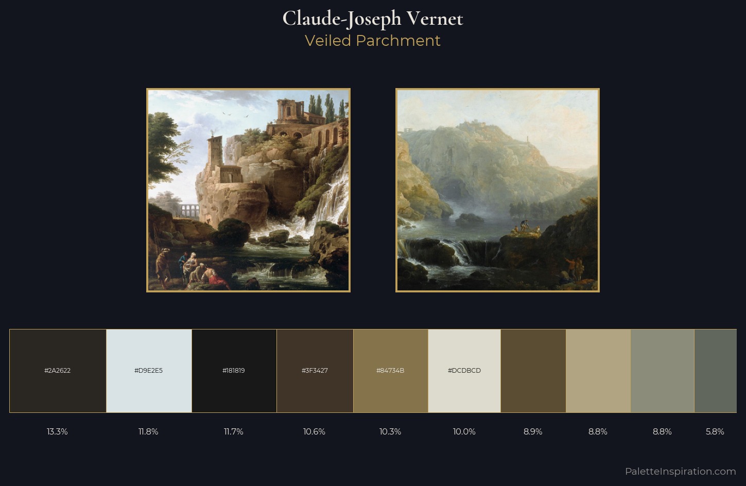 Claude-Joseph Vernet Palette 5 — Veiled Parchment