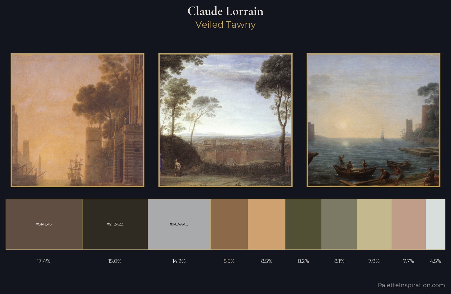 Claude Lorrain Palette 1 — Veiled Tawny