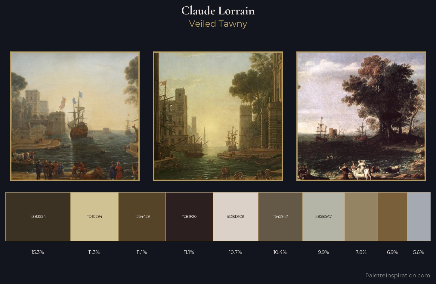 Claude Lorrain Palette 5 — Veiled Tawny