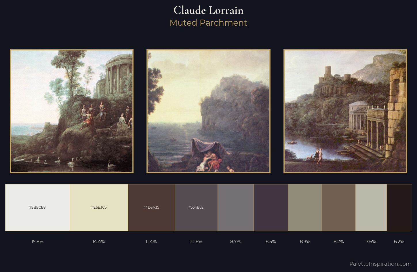 Claude Lorrain Palette 6 — Muted Parchment