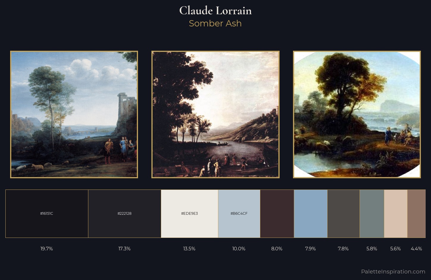 Claude Lorrain Palette 9 — Somber Ash