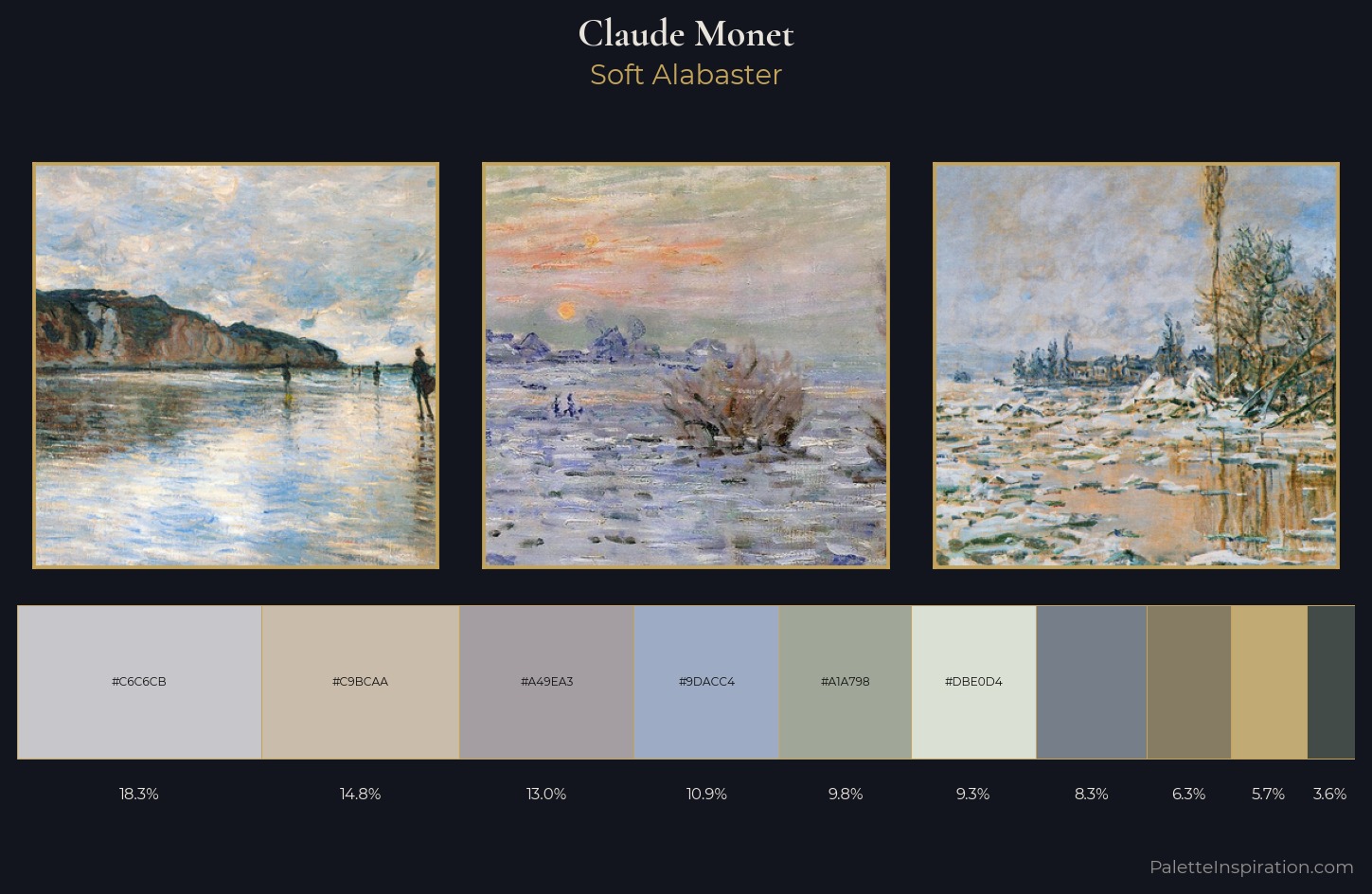 Claude Monet Palette 1 — Soft Alabaster