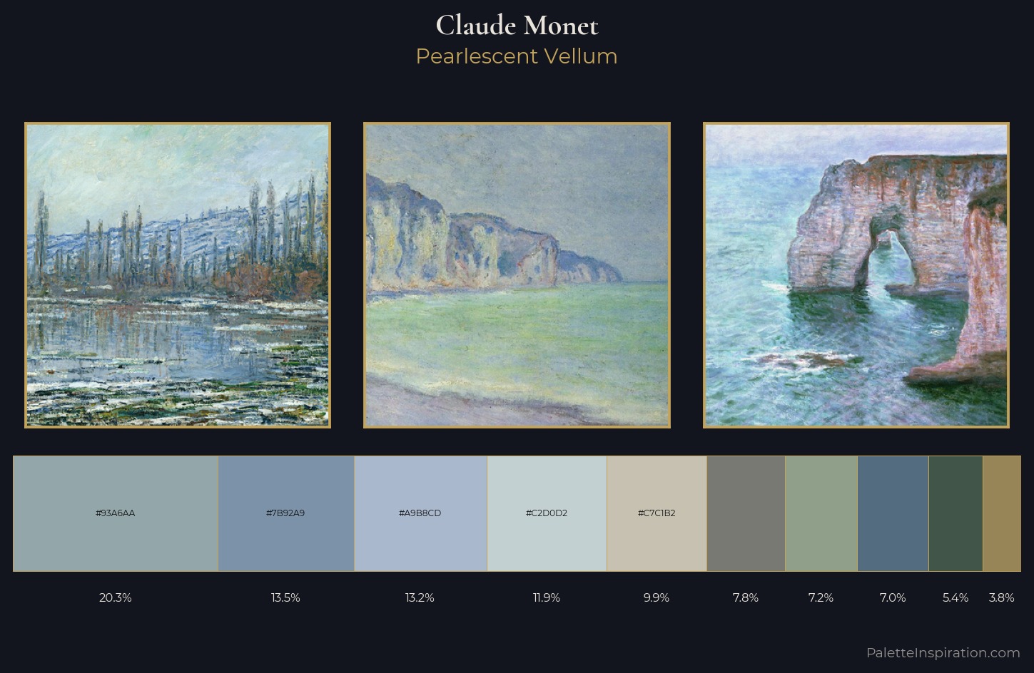 Claude Monet Palette 4 — Pearlescent Vellum