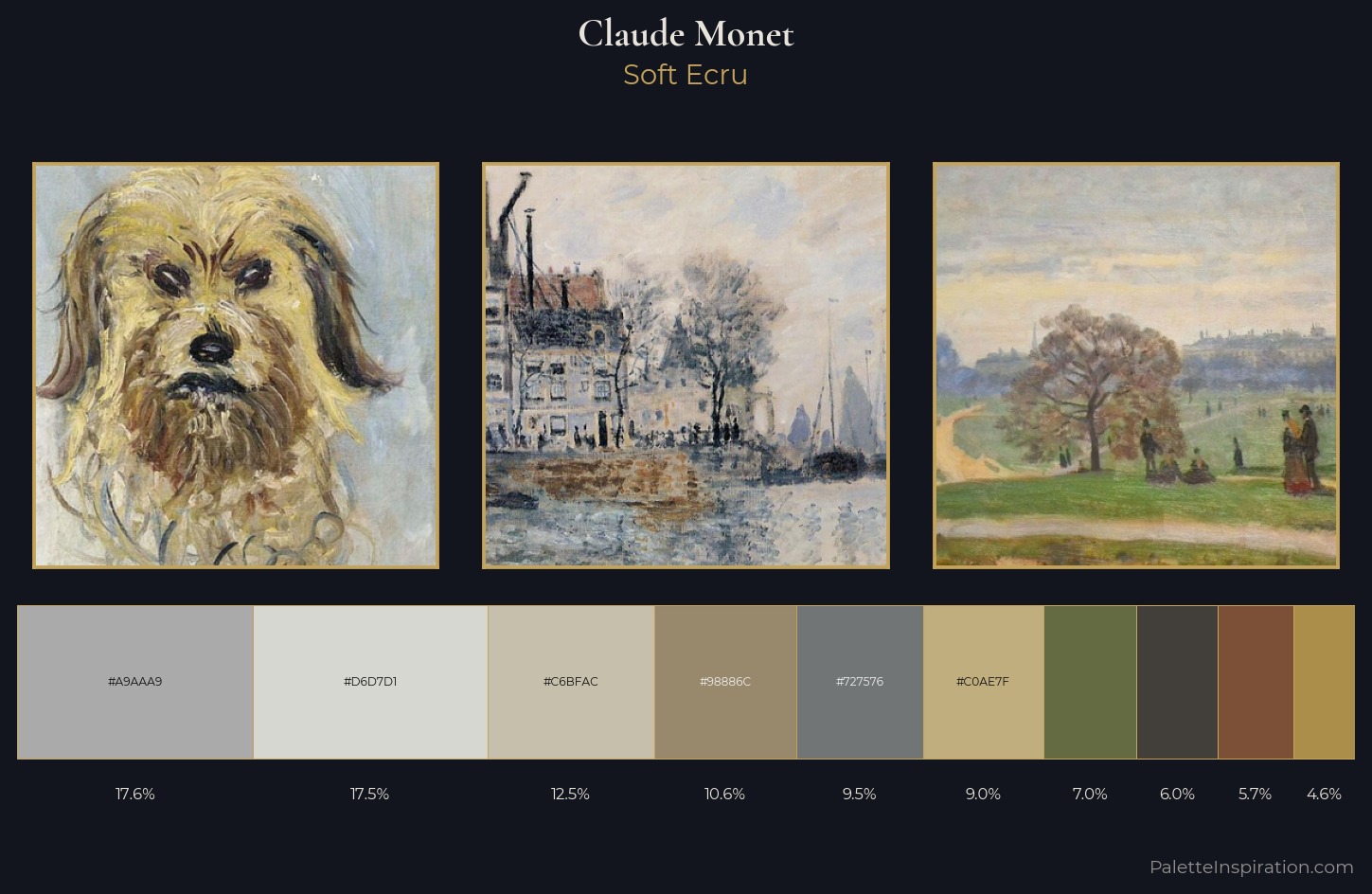 Claude Monet Palette 11 — Soft Ecru