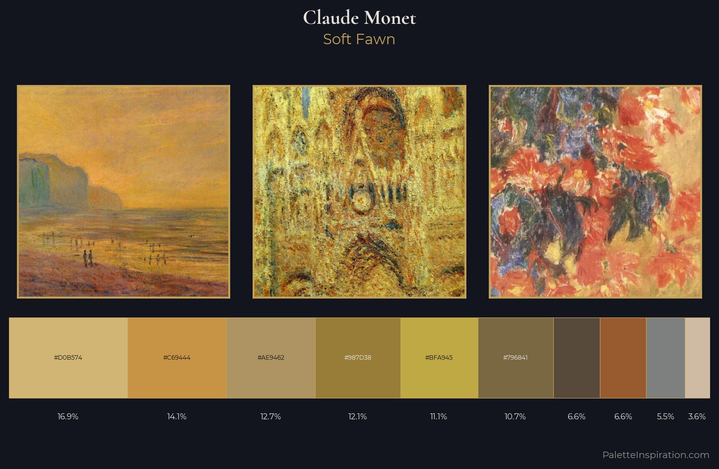 Claude Monet Palette 12 — Soft Fawn