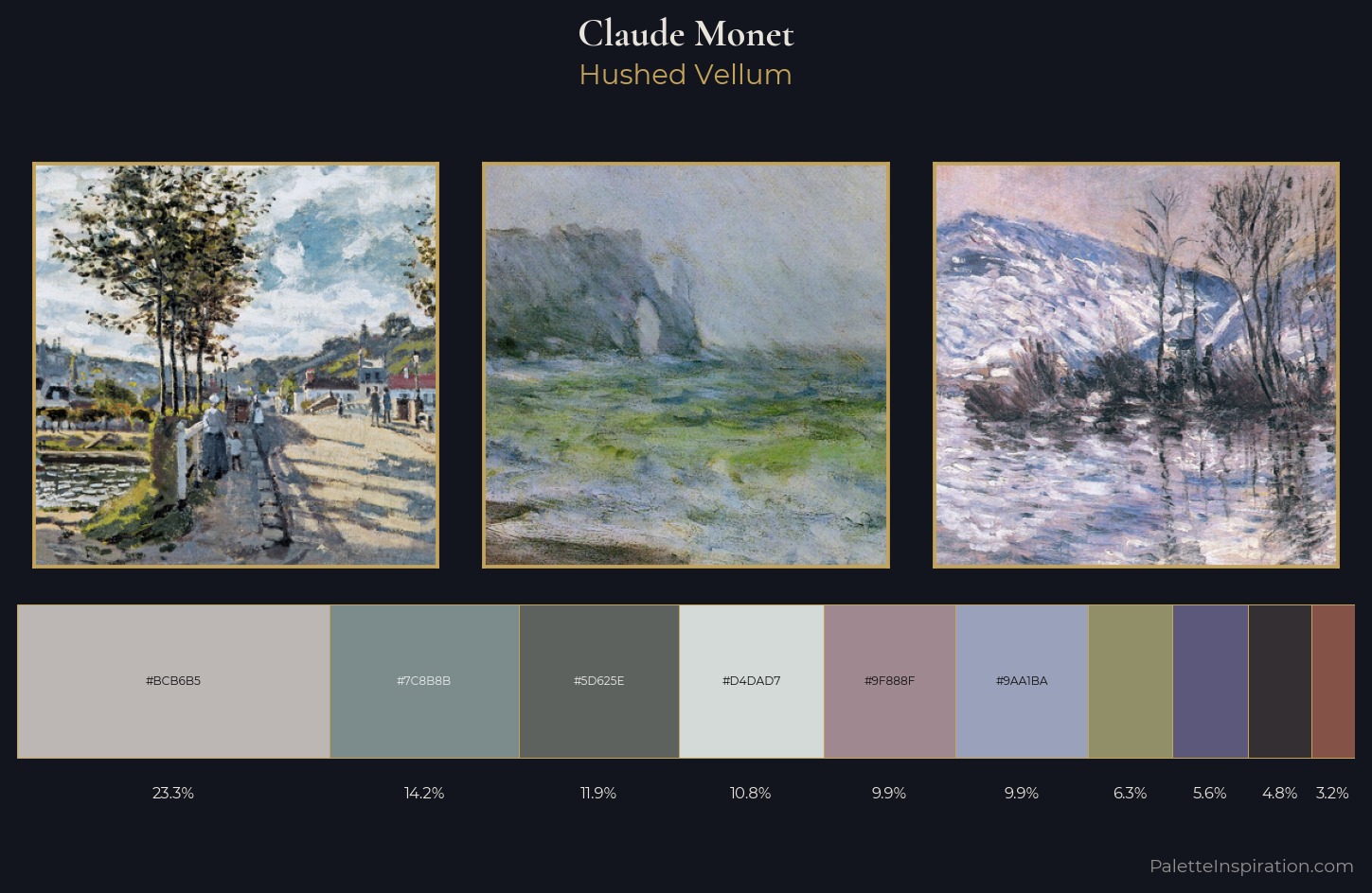 Claude Monet Palette 14 — Hushed Vellum